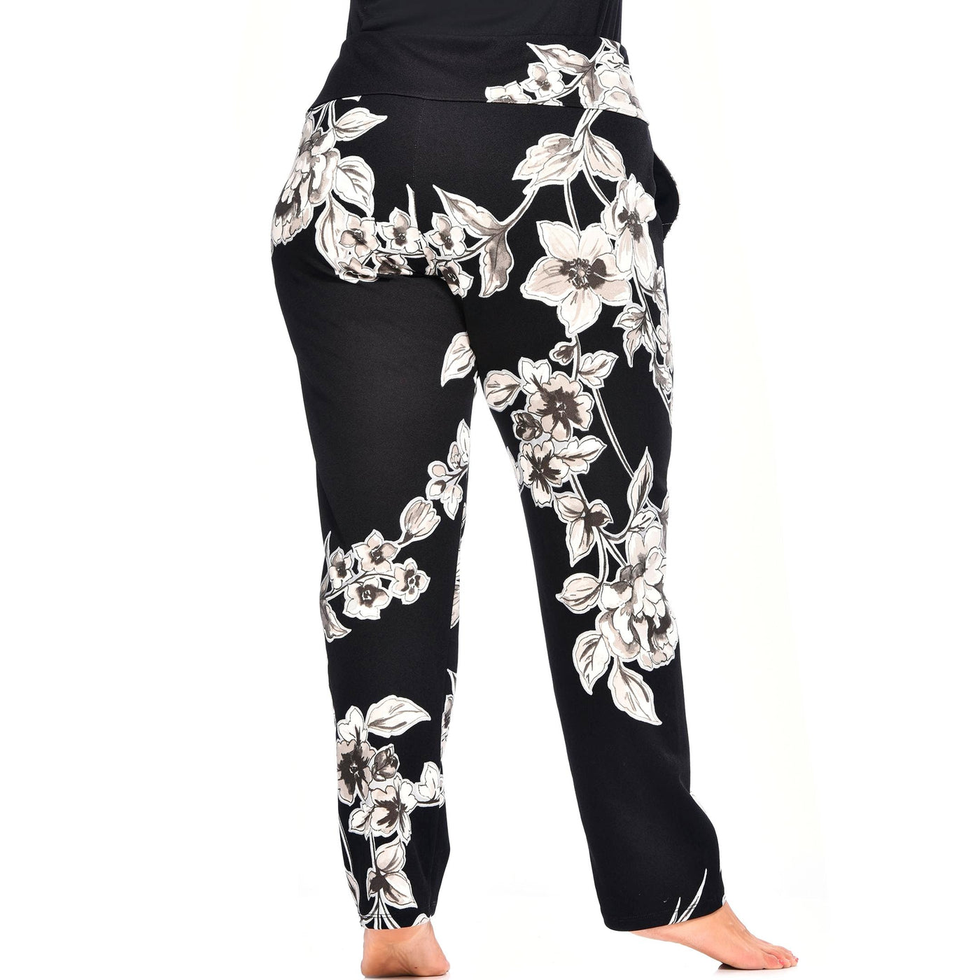 Print Pocketed Fall Trouser